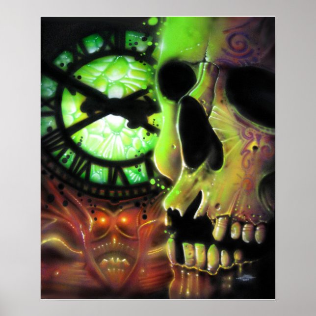 Póster Assistindo o relógio novamente (Frente)