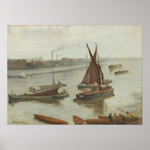 Poster Assobiador - Antiga Battersea Reach