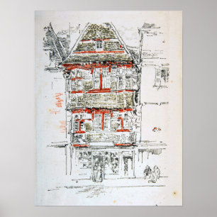 Poster Assobiador - Casa Vermelha Paimpol