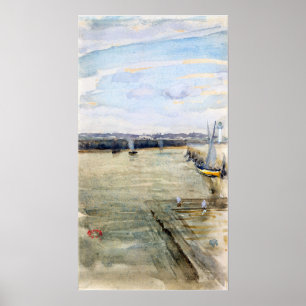 Poster Assobiador - Cena Sobre A Mersey