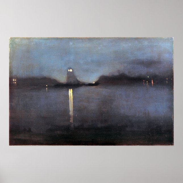 Poster Assobiador - Nocturne 1870 (Frente)