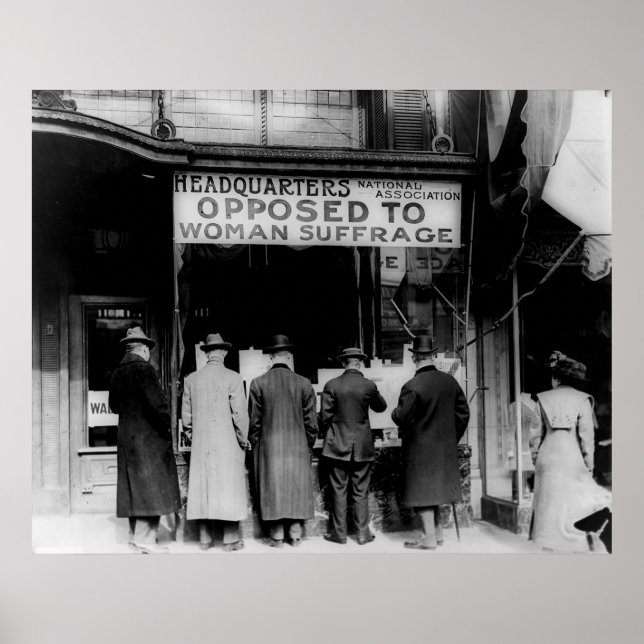 Poster Associação Nacional Anti-Sufragista (Frente)