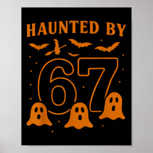 Poster Assombrado Pelo Grafismo de Fantasma do Meme de Ha