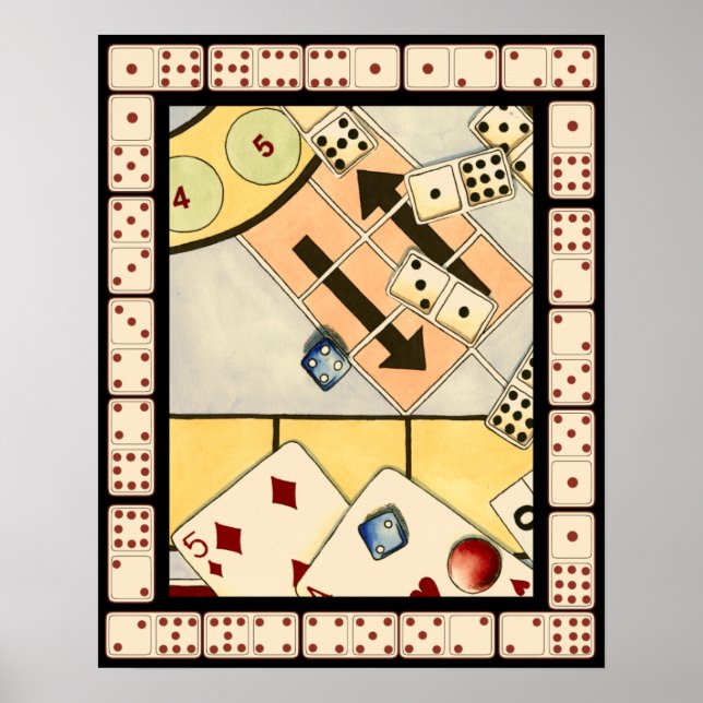 Póster Assórdio Embrulhado de Jogos de Oportunidade (Frente)