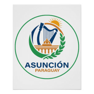 Póster Assunção Paraguai América do Sul