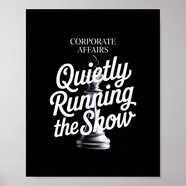 Poster Assuntos corporativos - Mantendo silenciosamente a (Frente)