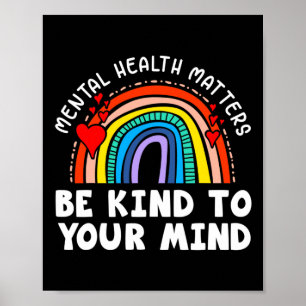 Poster Assuntos De Saúde Mental - Seja Amável Para Sua Me
