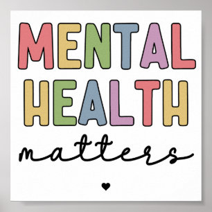 Poster Assuntos de Saúde Mental Sensibilização para a s