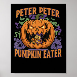 Poster Assustador Comedor de Abóbora Peter Halloween Jack