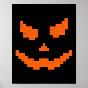 Poster Assustador Halloween Jack O Lanterna Pumpkin Mau s