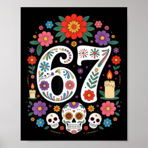 Poster Assustador Seis Sete Tendência 67 Geração Alfa