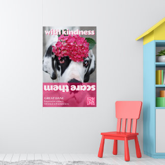 Poster Assuste-os com Gentileza