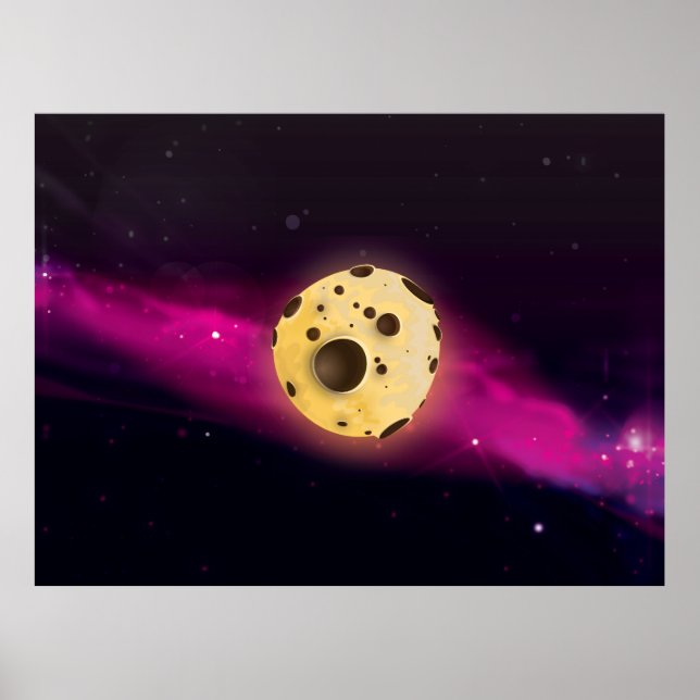Póster Asteróide de Massa de Biscoito (Frente)