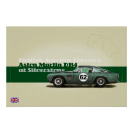 Póster Aston Martin at Silverstone