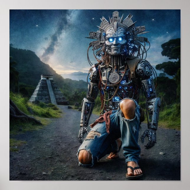 Poster Astral Blue Jeans Warrior (Frente)