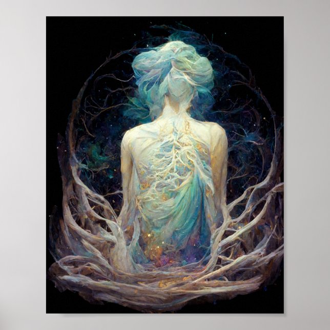 Poster Astral Ganglia 3 Fantasy Science Ficight Art (Frente)