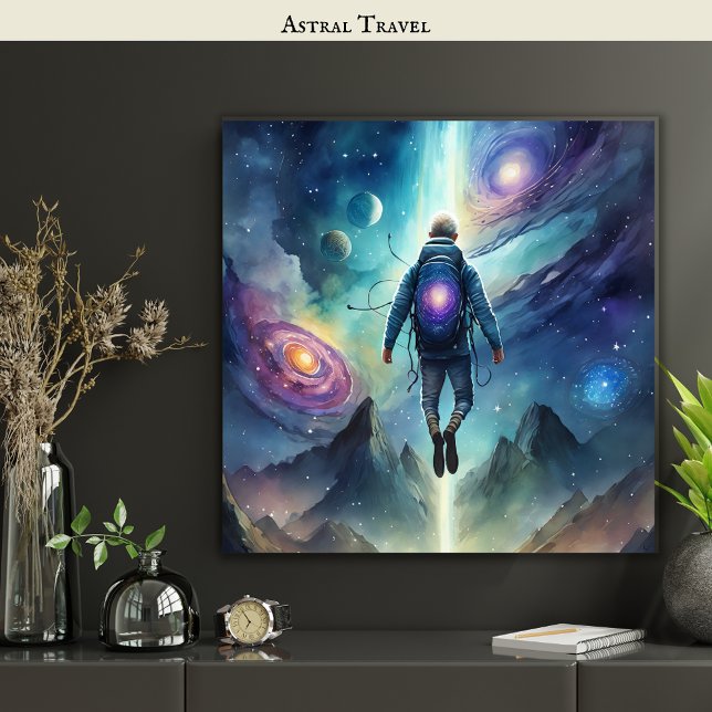 Poster Astral Viagem OBE Lucid Dreamer Significa (Criador carregado)