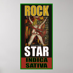PÓSTER ASTRO DE ROCK INDICA SATIVA
