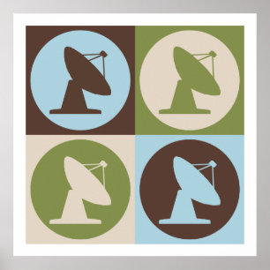 Póster Astrofísica do pop art