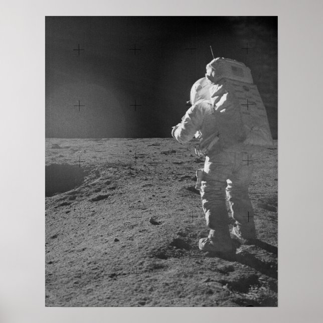 Póster Astronauta Apollo 14 na Lua (Frente)