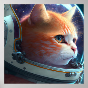 Poster Astronauta Cat