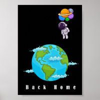 astronauta com balão | Arte moderna multicolor