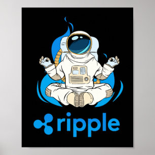 Poster Astronauta Criptomoeda-Criptomoeda-Crypto Ripple X