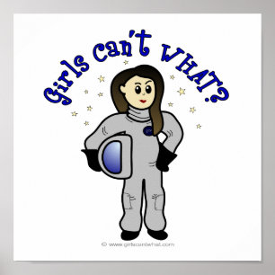Póster Astronauta das mulheres leves