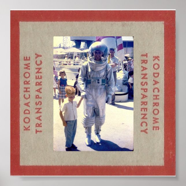 Poster Astronauta do Parque Temático dos anos 50 (Frente)
