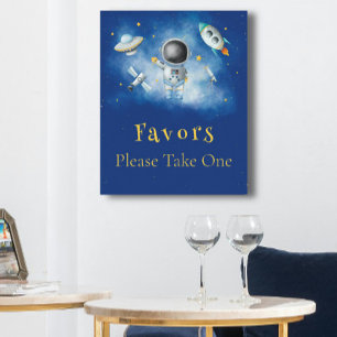 Poster Astronauta Espacial Rapaz fogueira estrelas Favore
