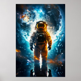 Poster Astronauta Espacial Terrestre Interestelar Viajant
