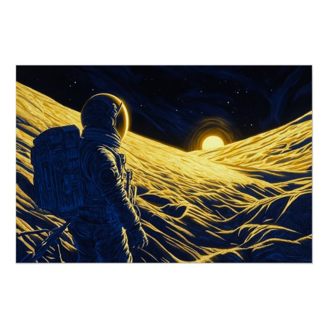 Póster Astronauta feminino (Frente)