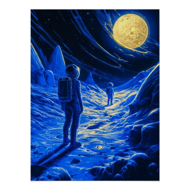 Póster Astronauta feminino (Frente)