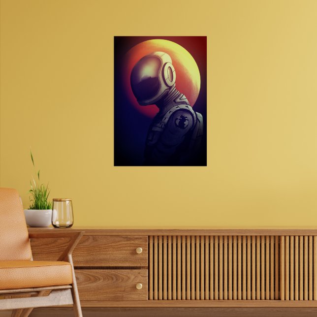 Poster Astronauta feminino (Sala de Estar 2)