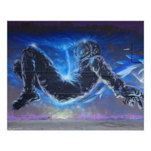 Póster Astronauta Flutuante