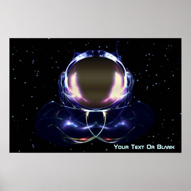 Poster Astronauta Fractal (Frente)