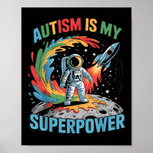 Poster Astronauta Galáxico É Meu Sujeito De Superpotência