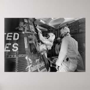 Poster Astronauta inserido na Amizade 7