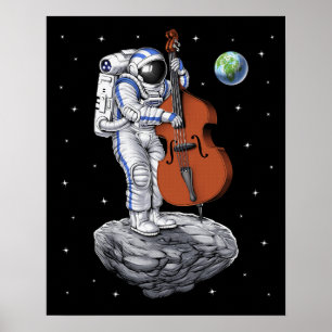 Poster Astronauta - Jogador Duplo Bass