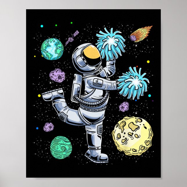 Poster Astronauta líder de torcida Líder de torcida Grito (Frente)
