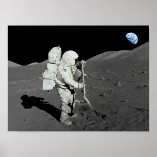 Poster Astronauta na Lua