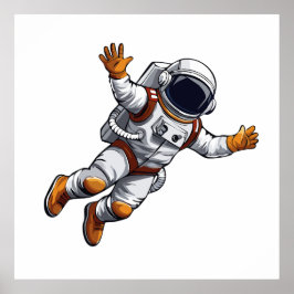 Poster Astronauta no espaço