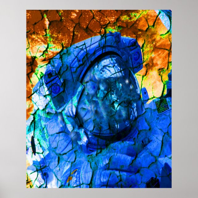 Poster Astronauta rachado (Frente)