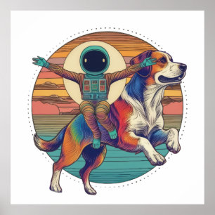 Poster Astronauta Ride