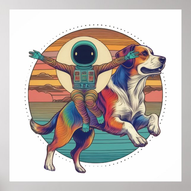 Poster Astronauta Ride (Frente)