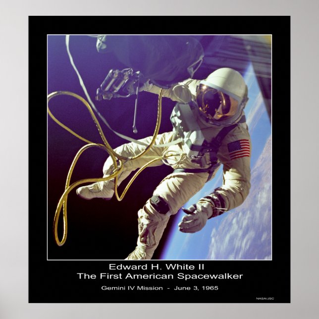 Póster Astronauta Russell L. Schweickart Missão Apollo 9 (Frente)