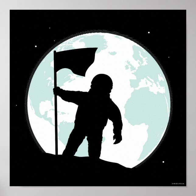 Poster Astronauta Silhouette (Frente)