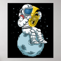 Astronauta Tuba Player Music Gift Kids Banda Tuba