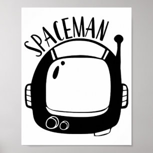 Poster Astronauta Vintage