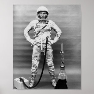 Póster Astronauta Walter Schirra de Sigma 7 (MÃES 8)